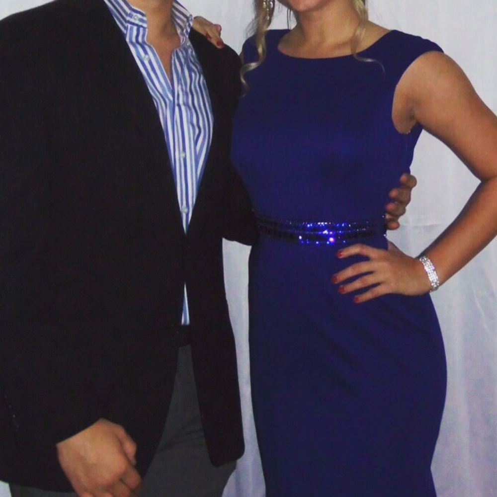 Royal blue formal dress